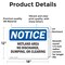 Signmission Wetland Area No Discharge Dumping Or Clearing, 18 in W x Rectangle, Vinyl Decal OS-2PACK-NS-D-1218-L-19038 - alternate 3